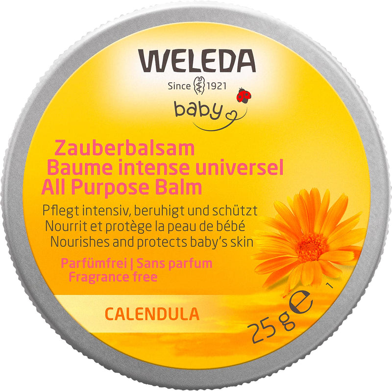 Weleda Organic Baby Calendula Magic Balm - Natural Cosmetics Universal Balm For Face & Body For Care & Soothing Dry Skin And Lips. Rich All-Purpose Balm For Babies & Children (1 X 25 G) - NewNest Australia