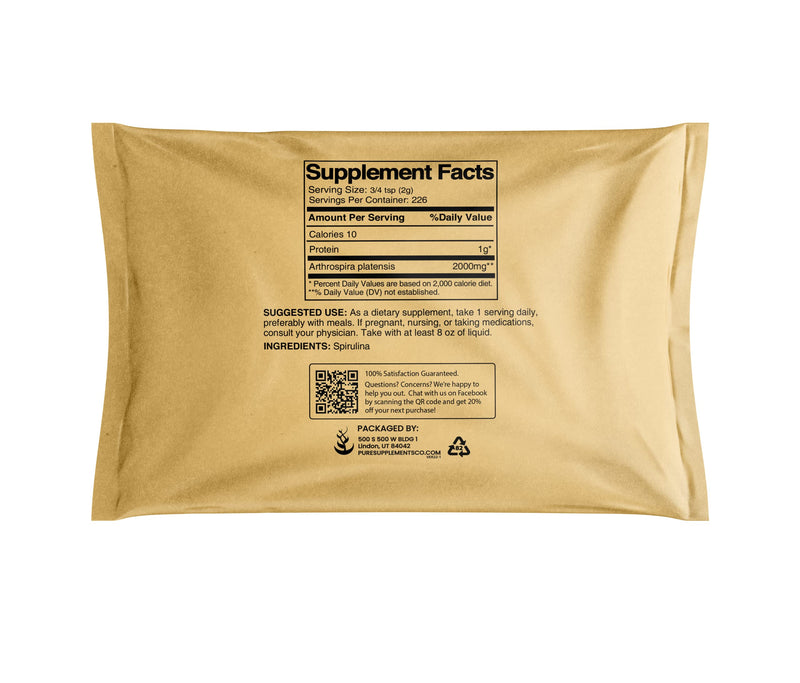 Spirulina Powder (1 lb) Blue-Green Algae Superfood with Phycocyanin 1 Pound - NewNest Australia
