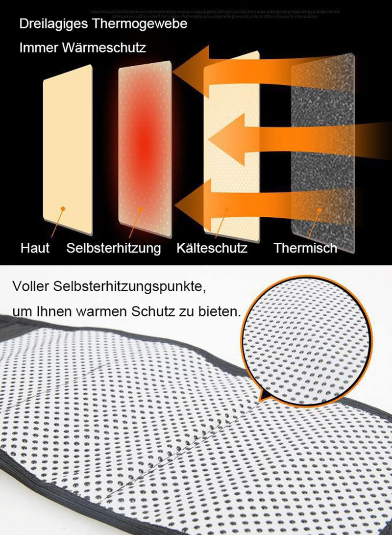 Back warmer self-heating kidney warmer magnetic field therapy waist warmer back waist support heat therapy magnetic protection heat belt thermal belly warmer heat protection back bandage women men black - NewNest Australia