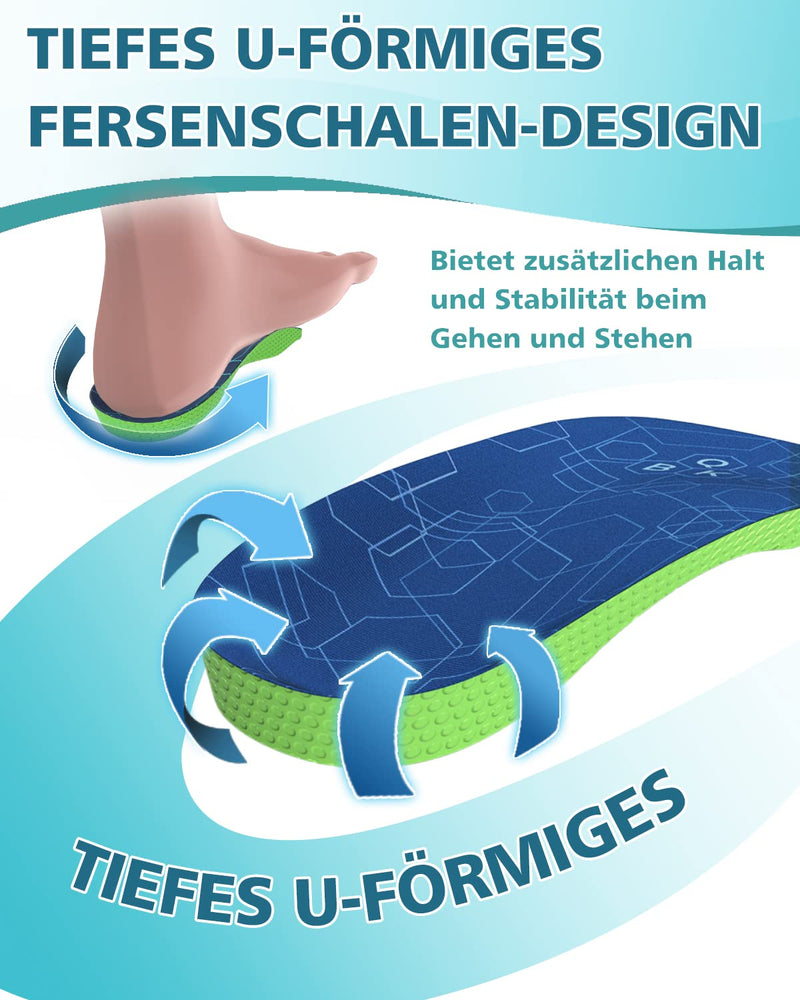 Qbk Metatarsalgia Insoles, Overpronation Insoles With High Arch Support, Relieve Flat Foot, Plantar Fasciitis, Back Pain, Orthopedic Insoles For Men & Women, Xs - NewNest Australia