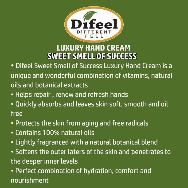 Difeel Intensive Moisturizing Hand Cream-Sweet Smell of Success, With Vitamin E, Natural Oil & Botanical Extracts, Refreshing, Anti-Aging & Nourishing, Leaves Skin Soft & Oil free 40 ml (Pack of 2) - NewNest Australia