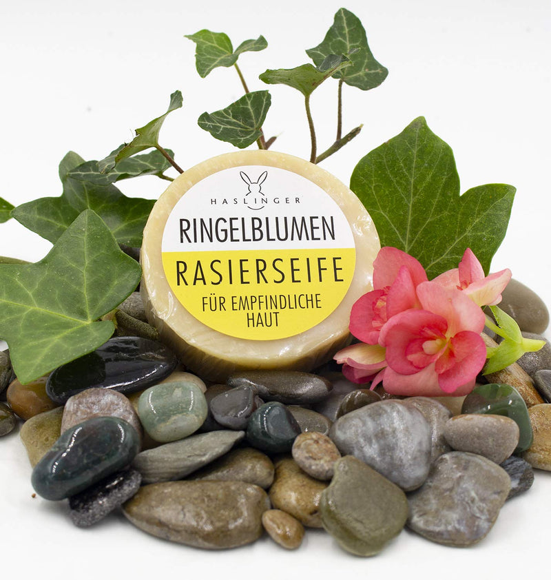 HASLINGER marigold shaving soap, 60 g - NewNest Australia