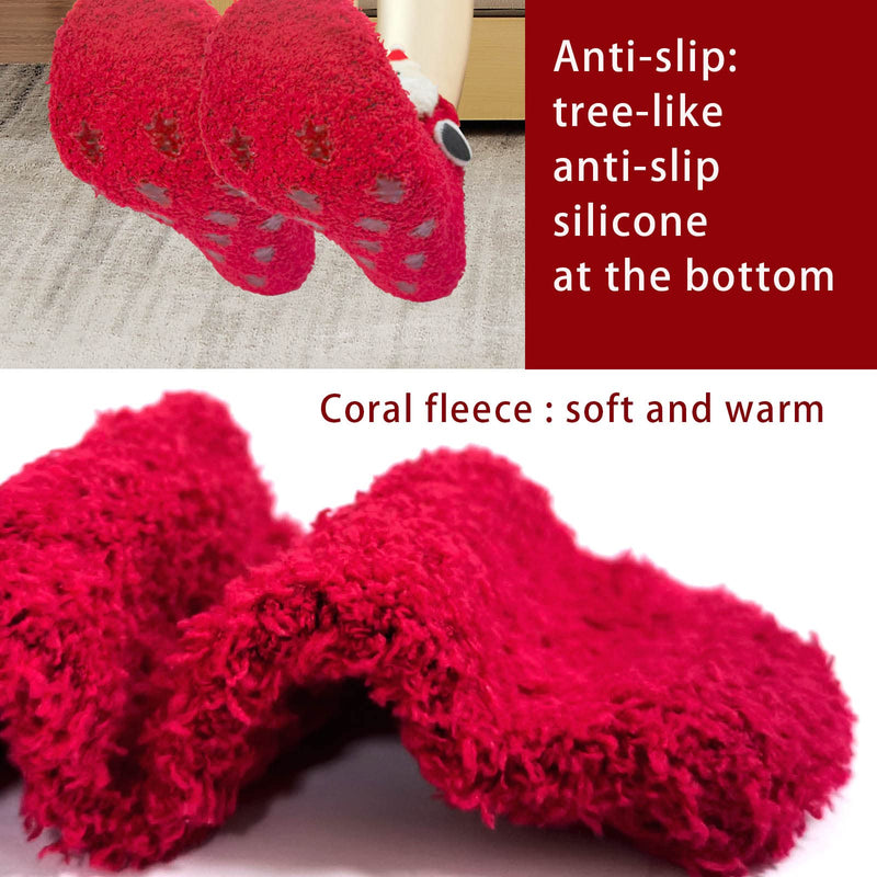 Binxwa Christmas Gifts For Women, Funny Socks, Fluffy Socks, Gift For Women, Cuddly Socks, Non-Slip Socks, Women'S Christmas Stopper Socks, Women'S Warm With Gift Box - NewNest Australia