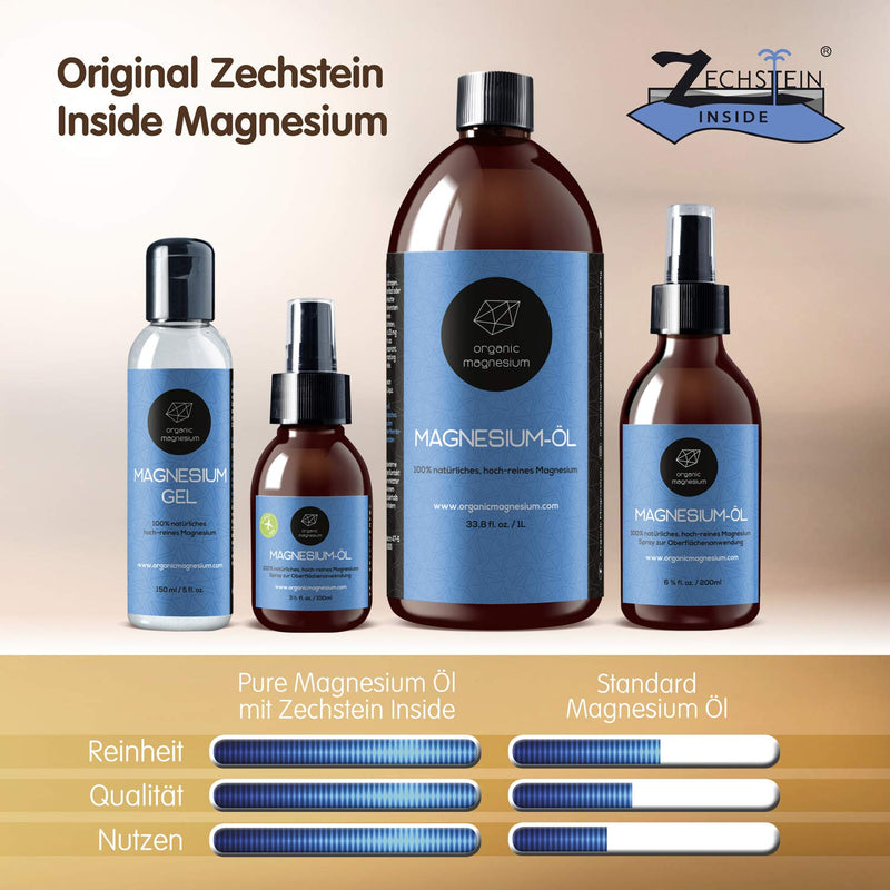 Ultra Pur Magnesium Oil Spray 100ml - 100% Naturally Pure Zechstein Oil from Organic Magnesium | Perfect for sports & muscle relaxation | Liquid MagnesiumChloride Oil concentrate - NewNest Australia