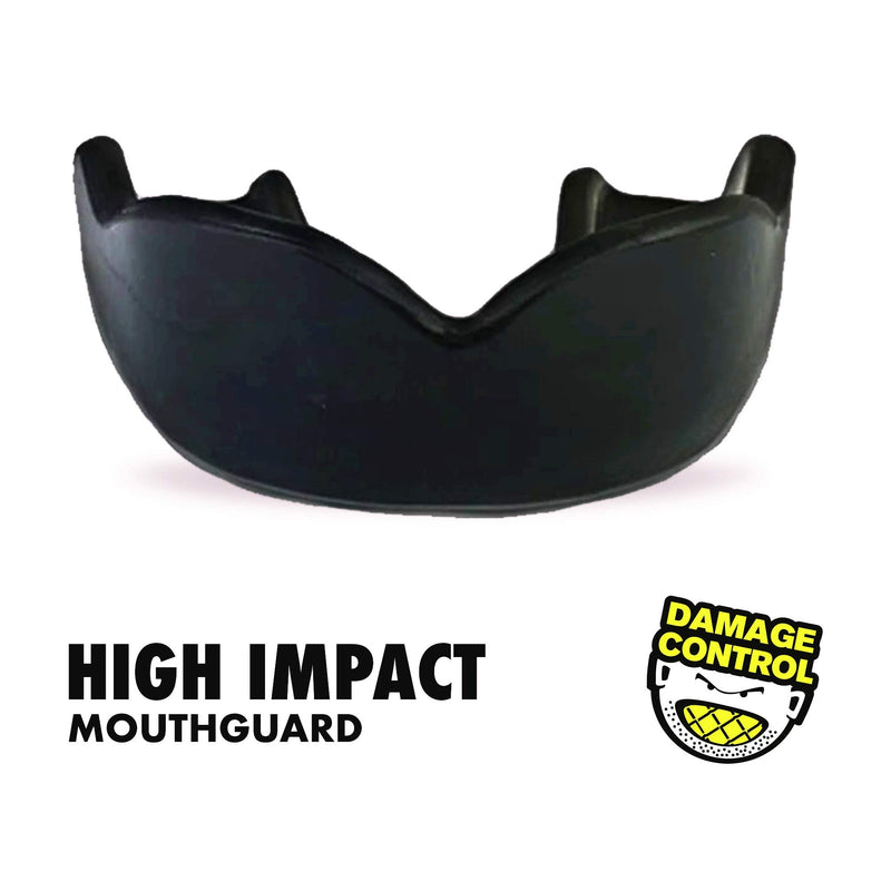 DAMAGE CONTROL High Impact Mouth Guard, Mouthguards for Sports, Boxing, Roller Derby, Hockey, Lacrosse Mouth Guard, Mouth Guards with Ultra Fit and Protection Against Shock Youth Black 2.0 - NewNest Australia