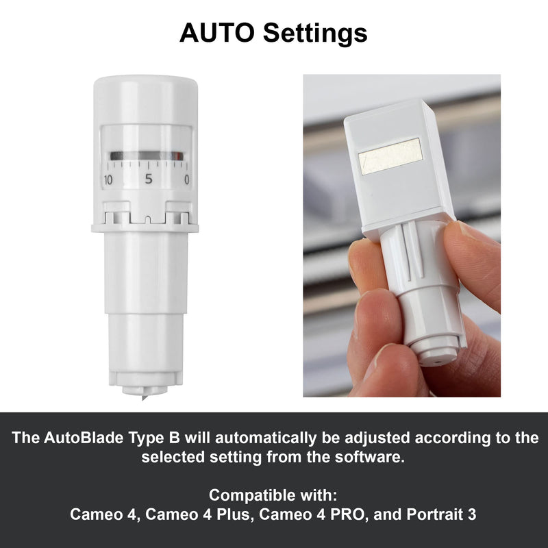 Silhouette AutoBlade New Design- Pack of 3 Blades for Use with Cameo 4 with 50 Bonus Designs - NewNest Australia