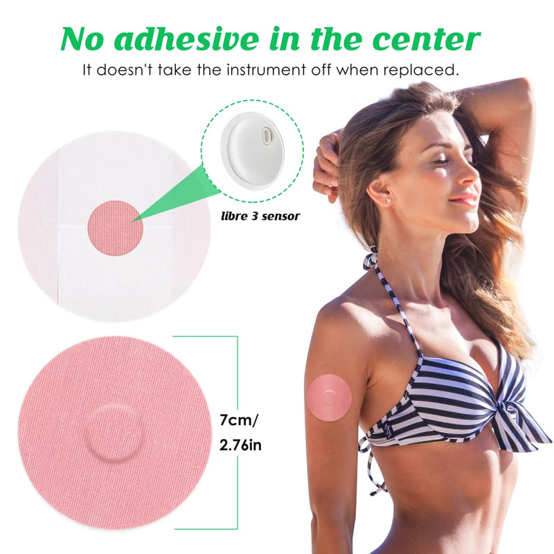 Freestyle Libre 3 Plasters Waterproof, Pack Of 20 Libre 3 Sensor Stickers, Waterproof And Durable Plasters For Freestyle Libre 3, Thin Film Patch, Easy To Use By Youshares (Pack Of 20, Pink) - NewNest Australia
