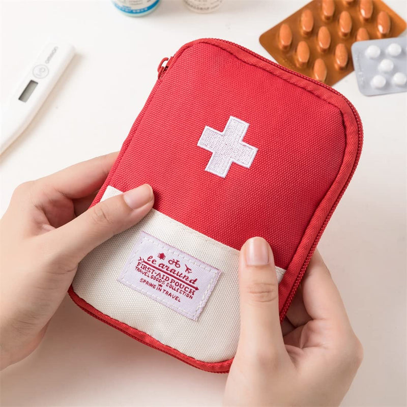 XPEX Pack of 2 Medicine Bags On the Go Small Emergency Bag Travel Pharmacy Waterproof Children's Emergency Box Pharmacy Bag Travel Camping - NewNest Australia