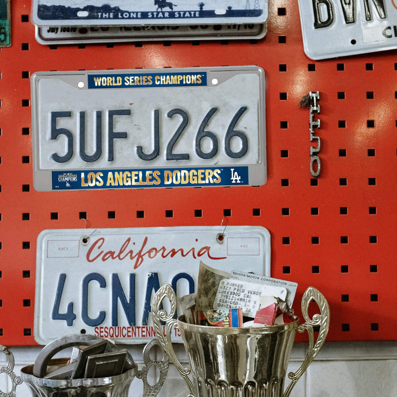 Rico 2020 Los Angeles “LA” Dodgers World Champions Chrome Frame, WS Baseball Fan License Plate - NewNest Australia