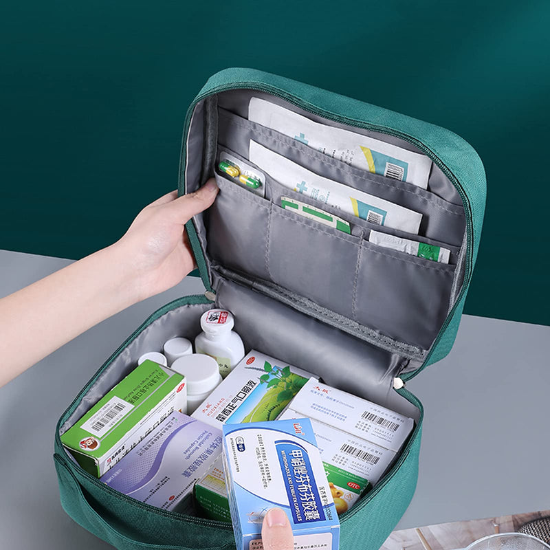 Medicine Bag Medical Emergency Bag Large Capacity Medicine Bag For Waterproof Medicine Storage Bag Medicine Bag Portable Medication Bag For Home Office Travel (Green) - NewNest Australia