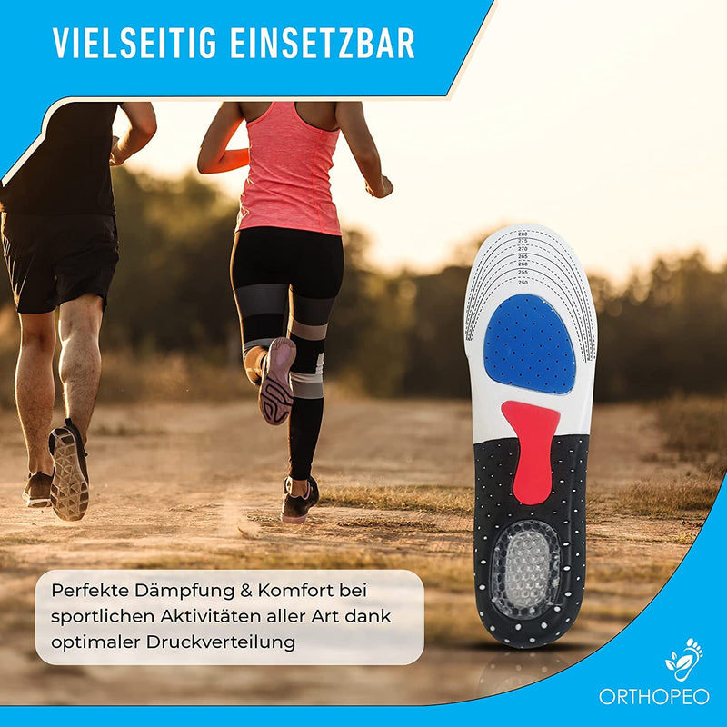 Orthopeo Orthopedic Insoles Kink & Arch Foot & Flat Foot I Optimal Cushioning & Maximum Grip I Universal Size Men I 1 Pair Shoe Insoles Acupressure & Acupuncture Shoe Soles I Insoles - NewNest Australia