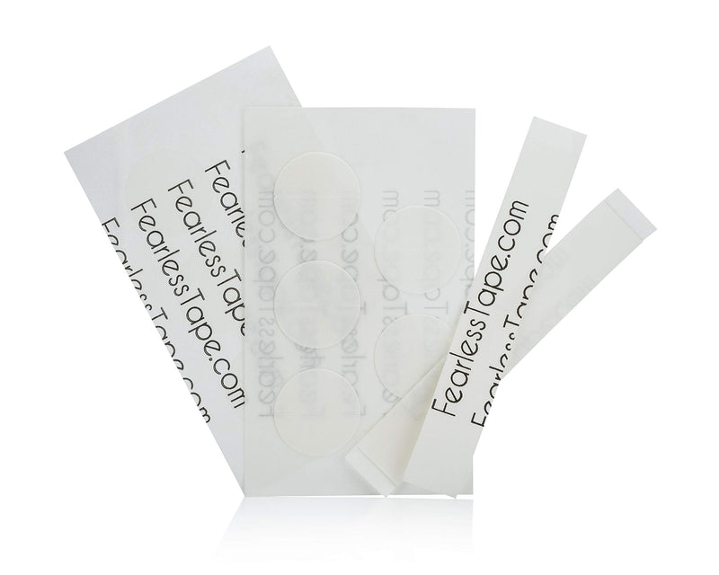 Fearless Double Sided Tape - Combo Pack of Dots and Strips for Fashion, Clothing & Body | All Day Strength & Superior Adhesive Grip Yet Gentle on Skin & Fabrics | Transparent Tape for All Skin Tones - NewNest Australia