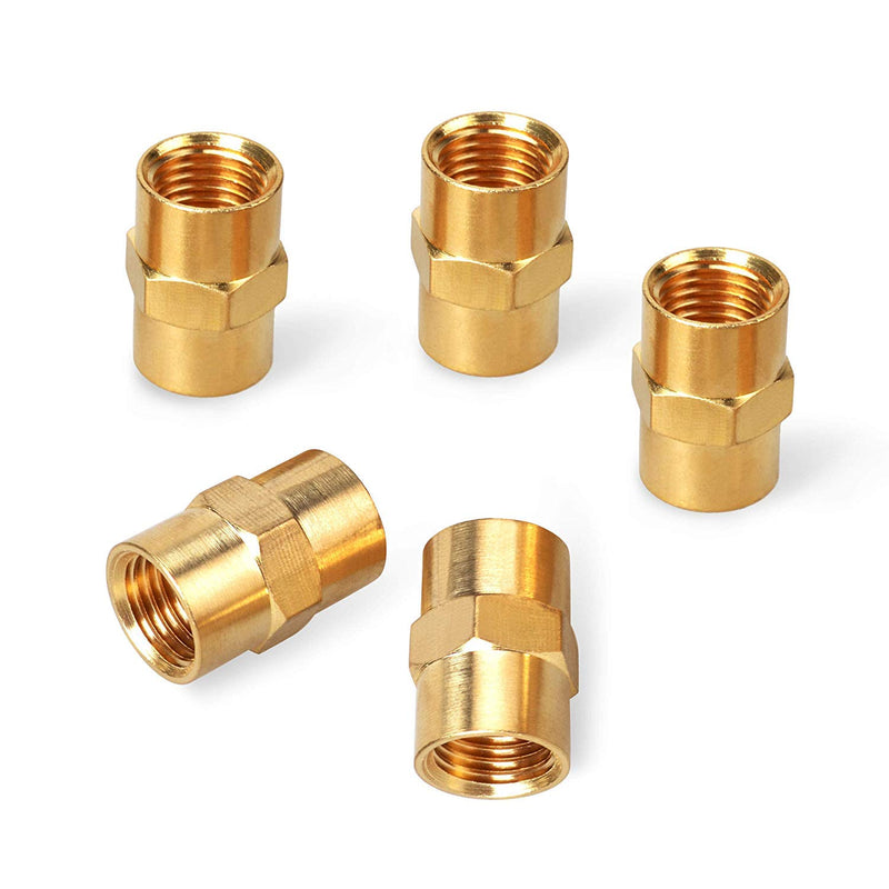 YOTOO Solid Brass Air Hose Fittings, Male and Female Couplings 1/4 inch x1/4 inch NPT with Storage Case, 10-Piece Packed - NewNest Australia