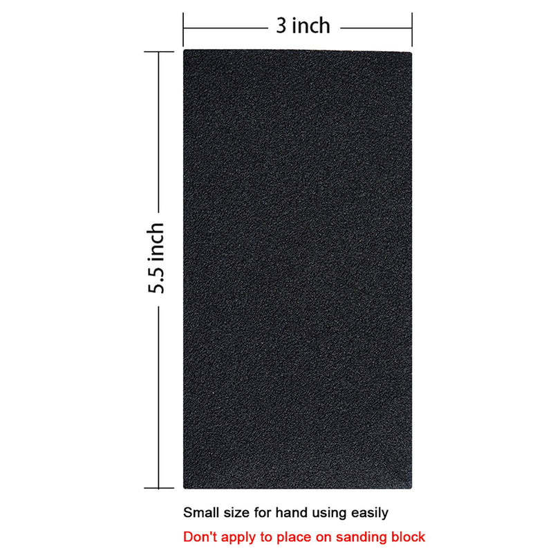 AUSTOR 102 Pcs Wet Dry Sandpaper 60 to 3000 Grit Assortment 3 x 5.5 Inch Abrasive Paper with Free Box for Automotive Sanding, Wood Furniture Finishing - NewNest Australia