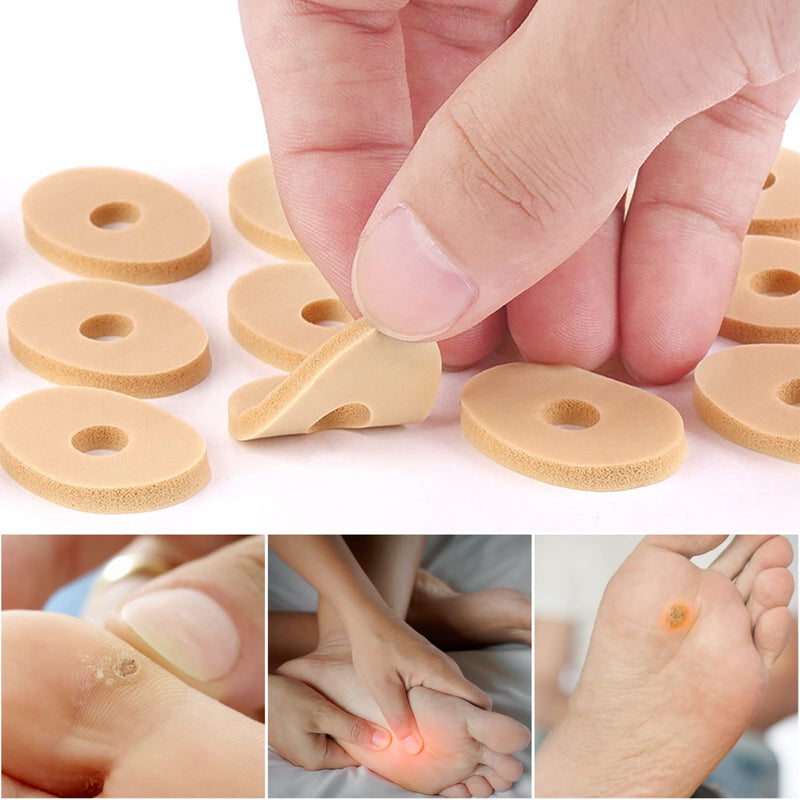 30pcs Footcare Corn Caps,Corn Cushions Corn Pads for Feet,Soft Latex Foam Self Adhesive Callus Pads Corn Pad Bunion Plasters Corn Pad Anti Friction Reduce Foot and Heel Pain - NewNest Australia