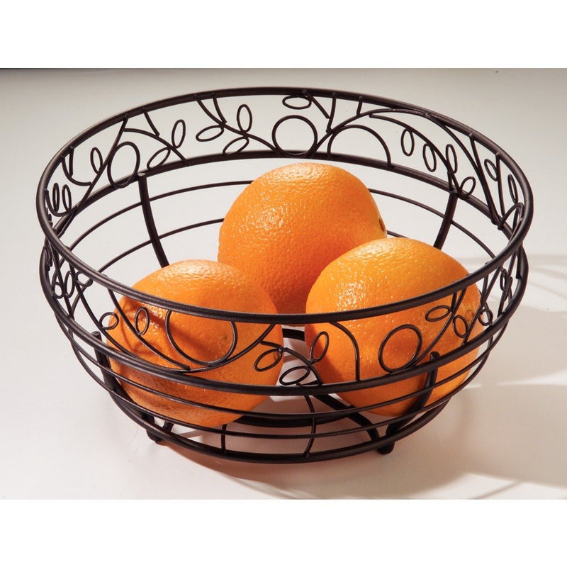 NewNest Australia - iDesign Twigz Wire Fruit Bowl Centerpiece for Kitchen and Dining Room Countertops, Tables, Buffets, Refrigerators, Bronze 