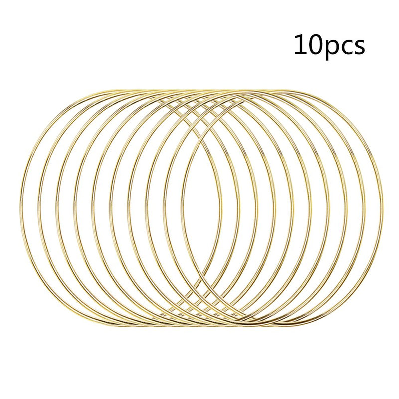 Coceca 10pcs 6 Inch Gold Dream Catcher Metal Rings, Metal Hoops for Dream Catcher and Crafts - NewNest Australia