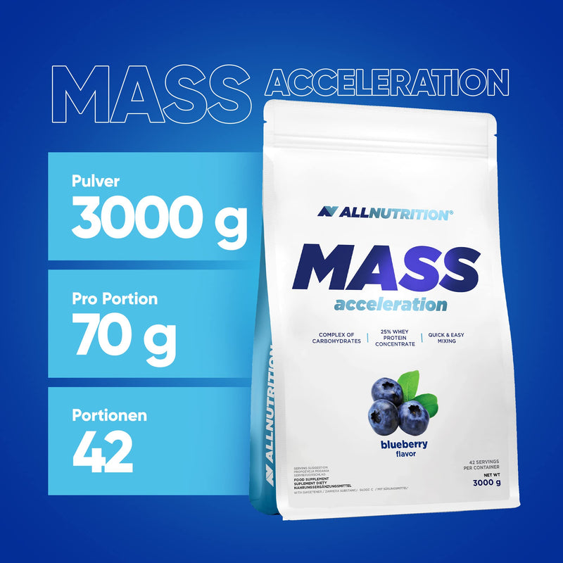 Allnutrition Mass Gainer, Nutrition Protein Powder And Carbohydrate Powder, Powder With Protein For Muscle Building, Energy, Fitness Measuring Academy 3000 G 3000G White - NewNest Australia