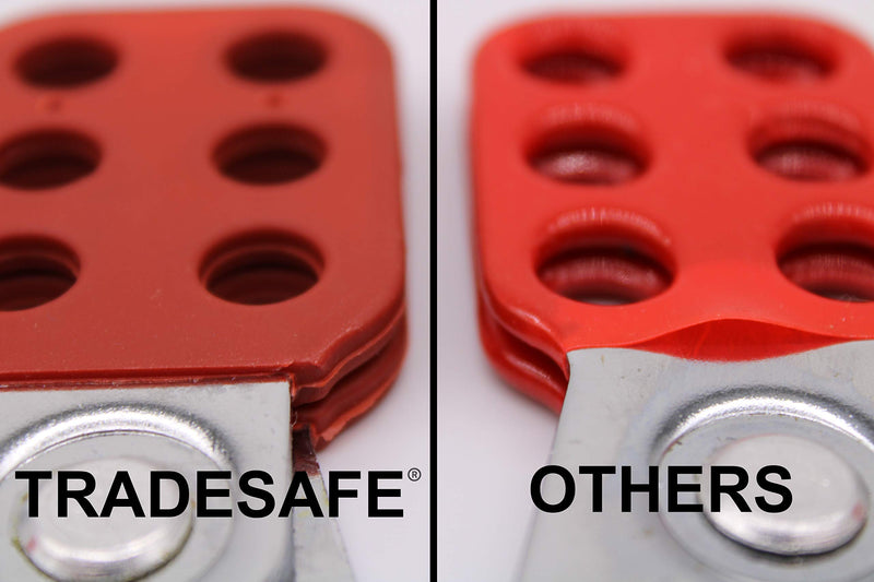 TRADESAFE Lock Out Tag Out Lock Hasp. 6 Pack Lockout Tagout Hasp. Steel Padlock Hasp for Lock Out Devices. Heavy Duty Loto Hasp for Lockout Safety Supply, Kits, and Stations - NewNest Australia