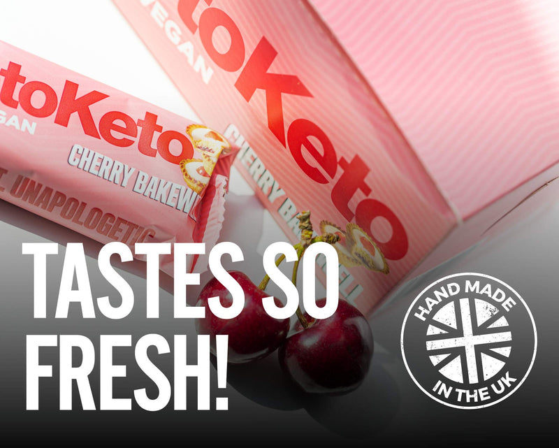 Keto Keto Bars 12 x 50g Keto Snacks For Weight Loss | Keto Diet, Sugar Free Snack, Meal Replacement Bar | Healthy Snacks, Keto Food, Low Carb | Low Calorie, Vegan Food, Breakfast Bar (Cherry Bakewell) Cherry Bakewell - NewNest Australia