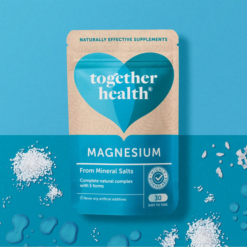 Marine Magnesium – Together Health – from Natural Marine Salts – 5 Natural Forms of Magnesium – Vegan Friendly – Made in The UK – 30 Vegecaps 30 Count (Pack of 1) - NewNest Australia