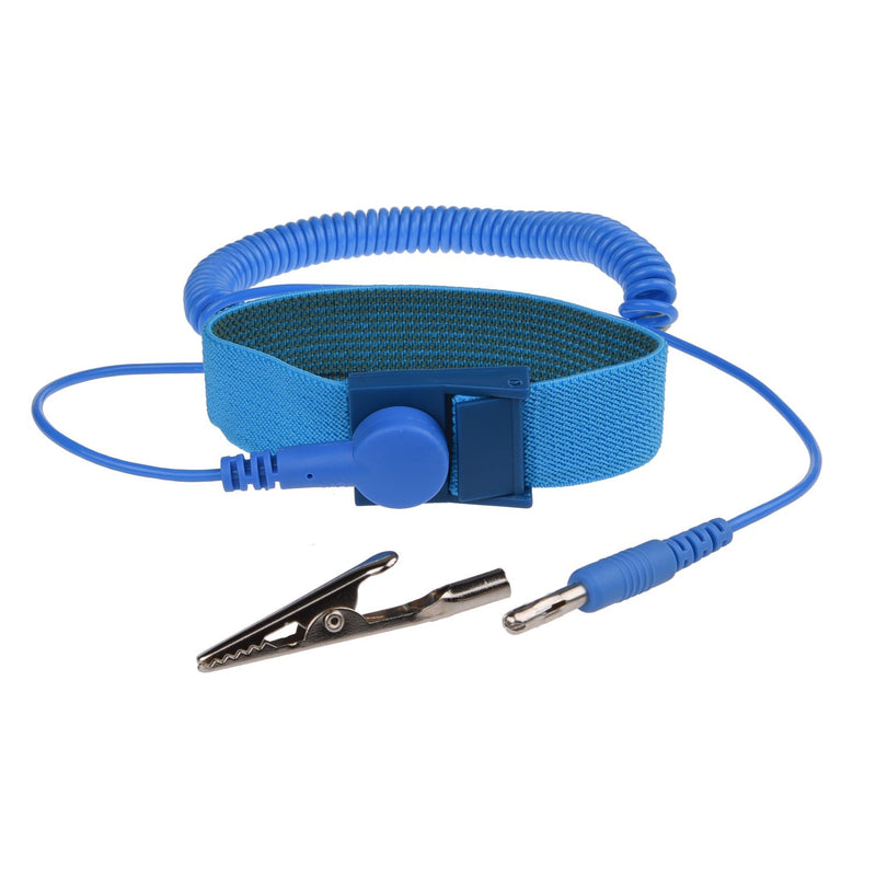 Anti Static Wrist Straps - 3 Pack - Reusable Anti-Static Wrist Straps Equipped with Grounding Wire and Alligator Clip - Enables You to Ground Yourself While Working on Sensitive Electronics 2x Black + 1x Blue - NewNest Australia