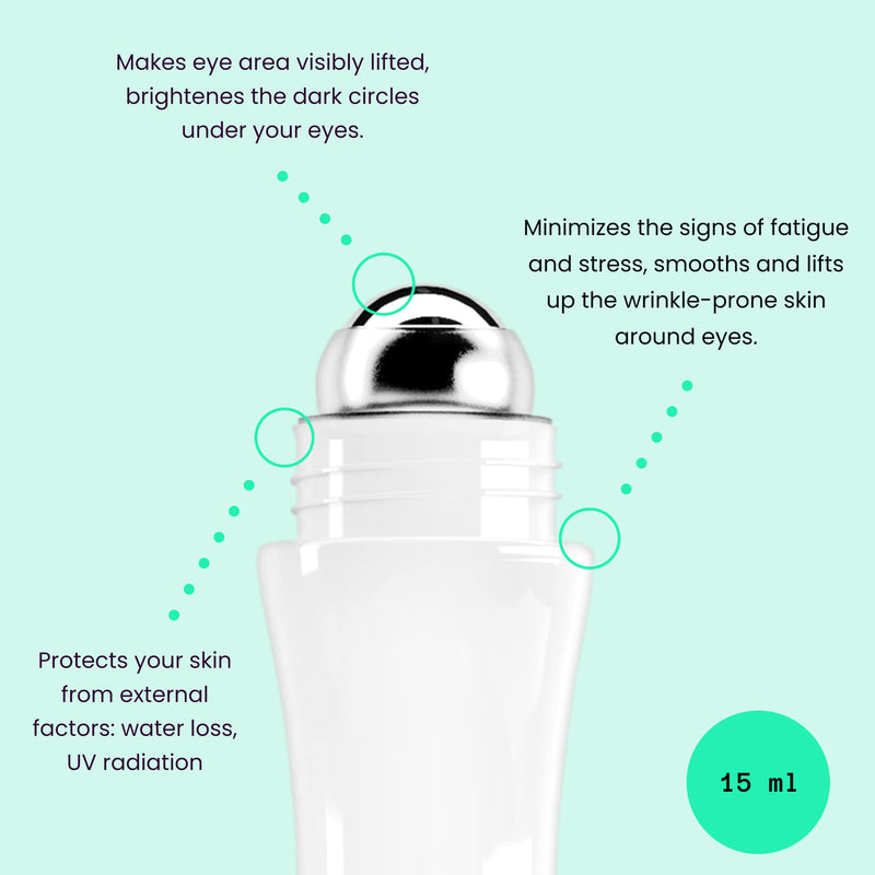 Delia - Hyaluron Fusion - Roll-On Lifting Effect Eye Contour - Instant Under-Eye Tightening Complex - for Dark Circles & Crow's Feet - Brighter, Smooth Look - 15 ml Roll On - NewNest Australia