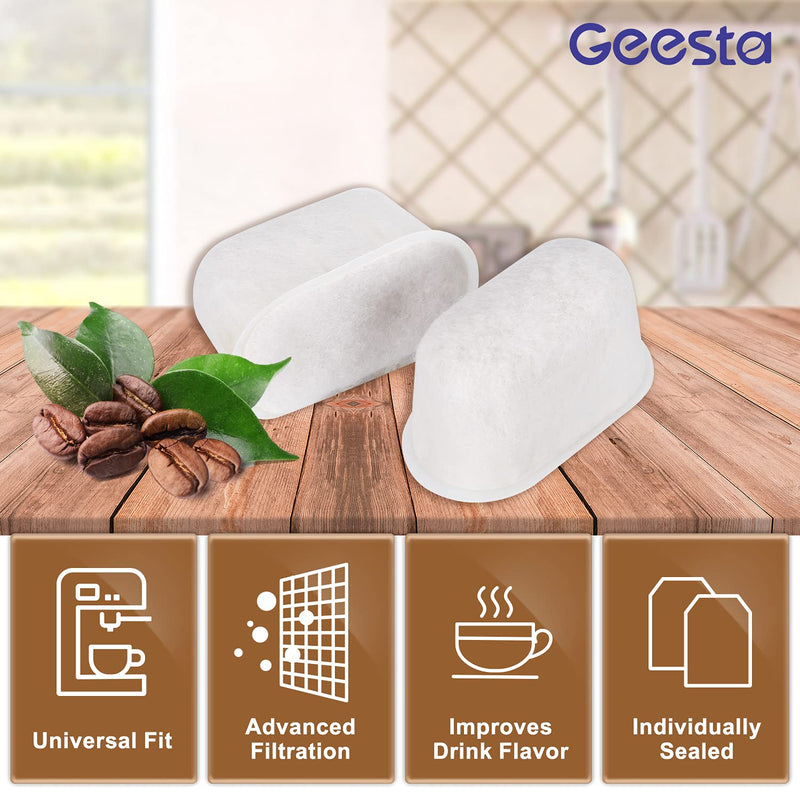 Geesta Premium 6-pack Water Filters For Replacement Breville BWF100 with Ion Exchange Resin inside, white, 12.09 x 6.22 x 2.6 inches (FBA_Geesta03) - NewNest Australia