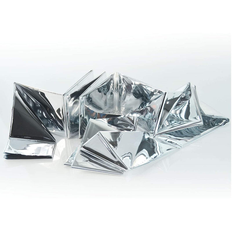 Rescue blanket rescue blankets set of 5 (= 5 pieces) silver 210 x 132cm rescue foil for first aid emergency rescue services - NewNest Australia