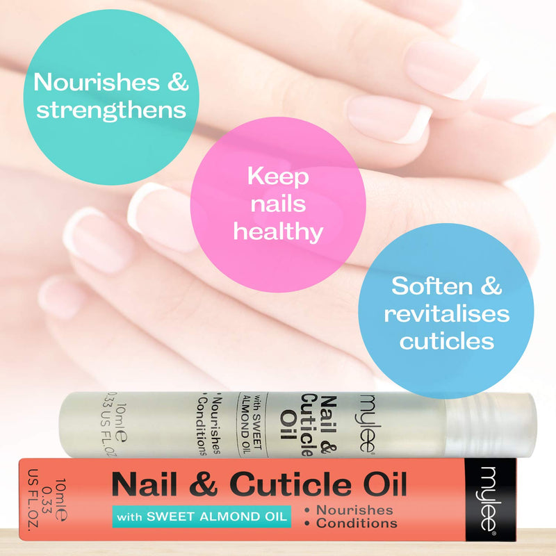 Mylee Nail & Cuticle Oil Rollerball Pen 10ml – Deeply Hydrating & Moisturising, Nourish & Condition, Non-Greasy Formula, Leaves No Sticky Residue, Enriched with natural extracts and vegetable oils - NewNest Australia