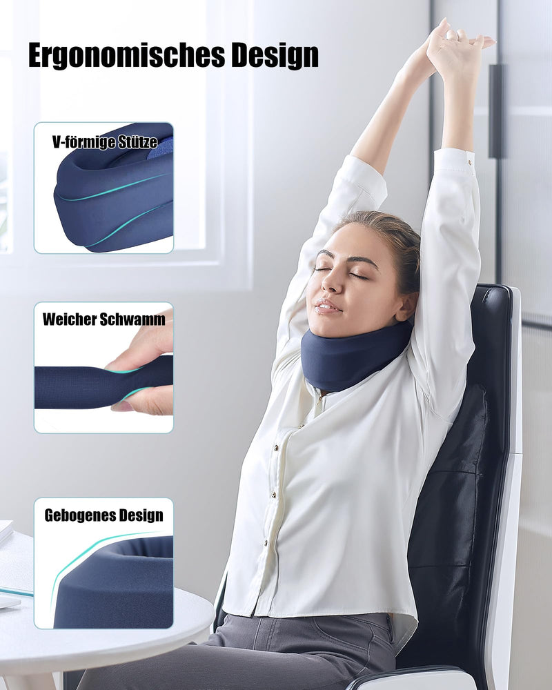 BLABOK neck brace for neck pain and support - neck brace made of soft foam for sleeping - bandages keep the vertebrae stable and aligned M - NewNest Australia