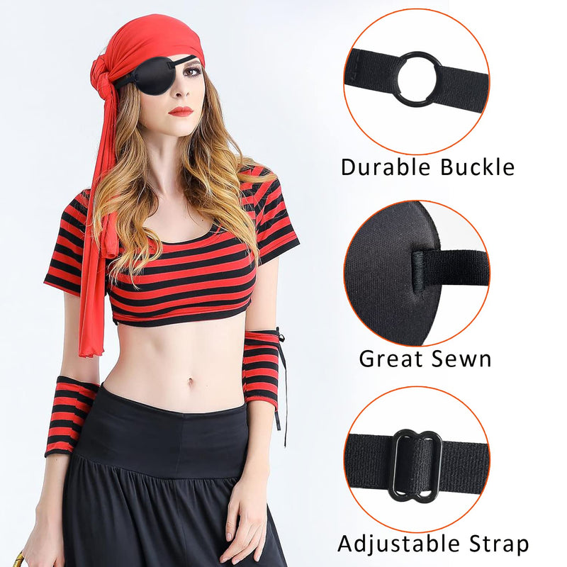 2PCS Eye Patch, Adjustable Eye Patches, Medical Eye Patch, Amblyopia Lazy Eye Patches for Left or Right Eyes, Black - NewNest Australia