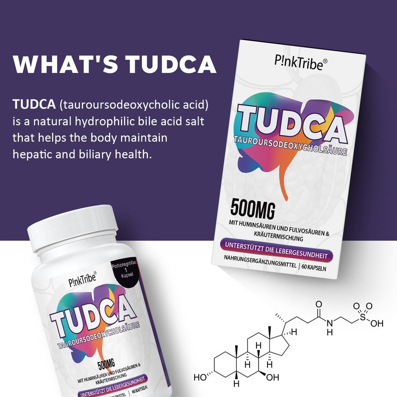 TUDCA 500 mg for Liver, Tauroursodeoxycholic Acid with Humic and Fulvic Acids, Beetroot and More, Tudca Bile Salt Supplement, 180 Capsules (Pack of 3) - NewNest Australia