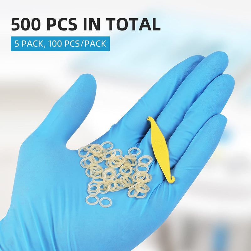 Annhua 5Pack Orthodontic Elastics Rubber Bands for Braces, Teeth Gap,Crooked Teeth, etc, 5 Pcs Placers Included (Chipmunk 1/8" 3.5OZ) Chipmunk 3.5oz 1/8" - NewNest Australia