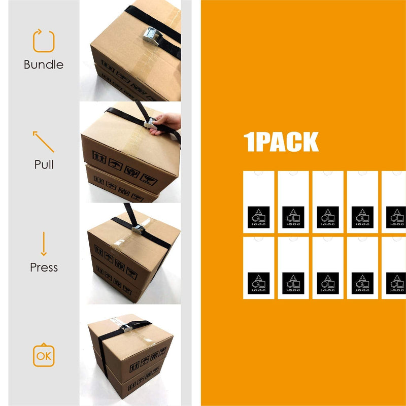HEHAHA Battery Box Tie/Hold Down Strap Kit, 59"x1.49" Anti-UV Black Tie Strap, with Cam Buckle Mounts and SS Screws, Effectively Prevent Equipment from Slipping (1 Pack) 1 - NewNest Australia