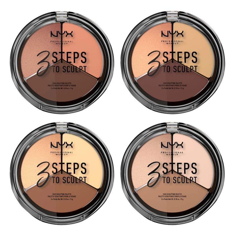 NYX Professional Makeup 3 Steps To Sculpt - Light, 0.079 kg - NewNest Australia