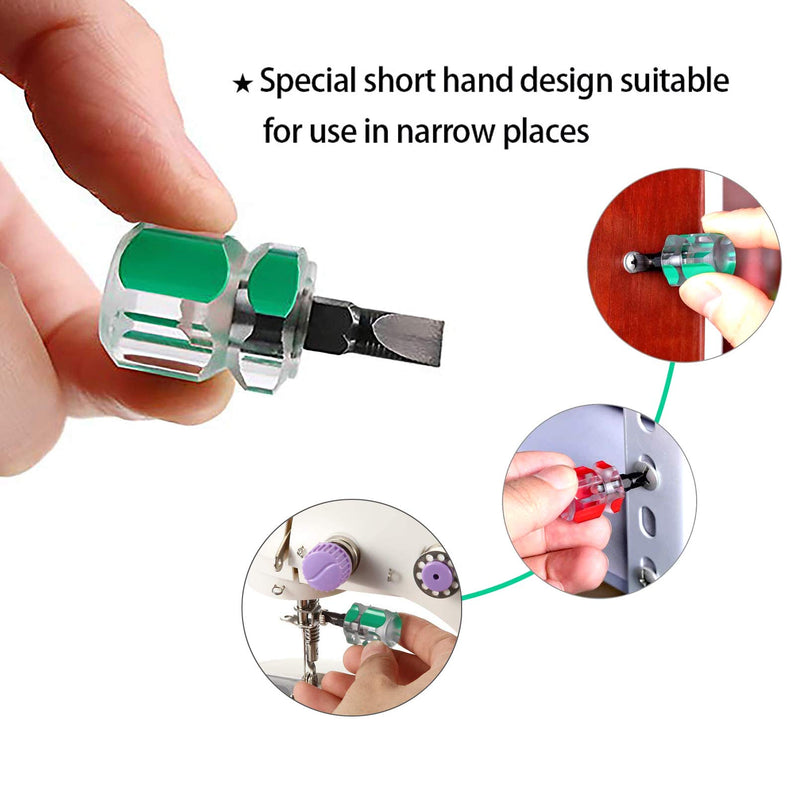 Buspoll Sewing machine screwdriver Mini ultra short screwdriver performance tool, one flat head and one Phillips (2 pieces) Small - NewNest Australia