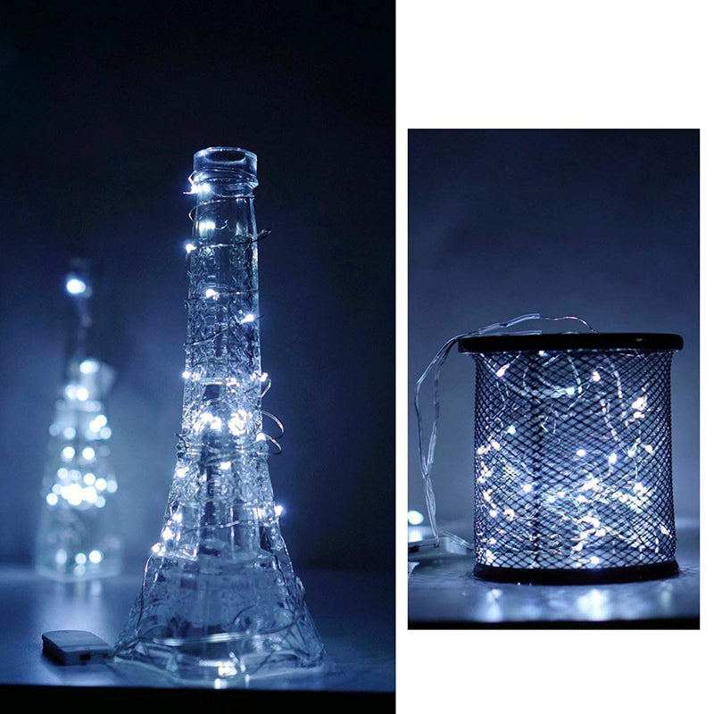 12 Pack Fairy Lights Battery Operated, 30 LEDs Mini Starry String Lights 9.8ft Silvery Copper Wire Lights,2pcs CR2032(Incl),Works for Wedding Centerpiece,Party,Table Decorations(Cool White) 12pack 12 Pack-cool White - NewNest Australia
