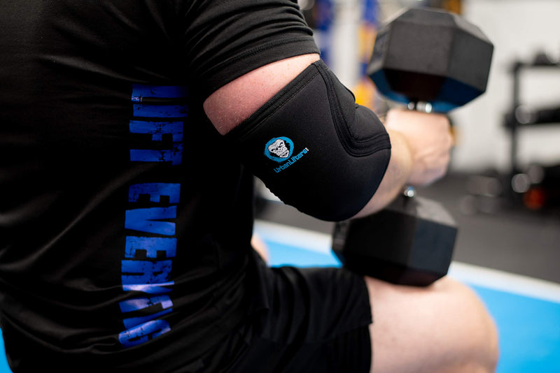 Urban Lifters Elbow Wraps (Pair) - Optimal Support, Warmth, Compression, Injury Prevention And Performance Enhancement For Bench Press, Weight Lifting, Strength Training, Powerlifting. L - NewNest Australia