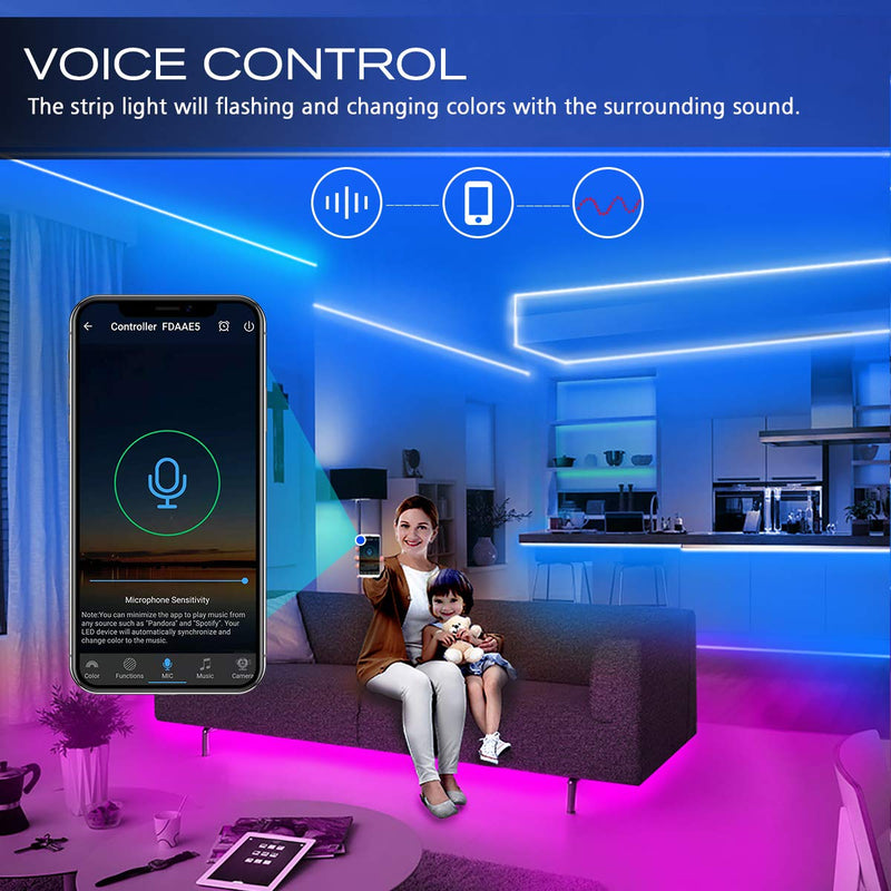 Daybetter Smart WiFi App Control Led Strip Lights Work with Alexa Google Assistant -16.4 feet 16.4 feet - NewNest Australia