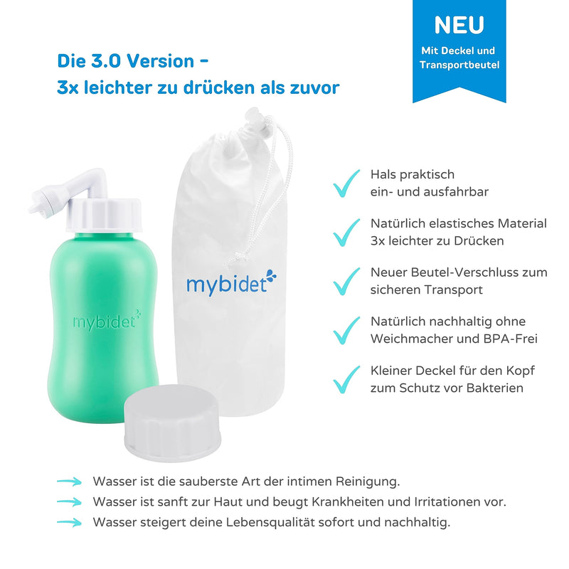 The New 3.0 Mybidet Butt Shower Intimate Shower With Travel Bag And Lid, Easier To Press, Intimate Shower Puerperium, For Discomfort On The Buttocks, Travel Bidet Or Butt Shower - NewNest Australia