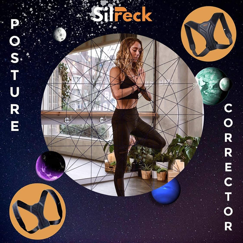 Silreck Posture Corrector for Man and woman - Adjustable Back Straightener, Support for Back, Shoulder & Neck, Upper Back Brace for Clavicle Support L (Pack of 1) - NewNest Australia