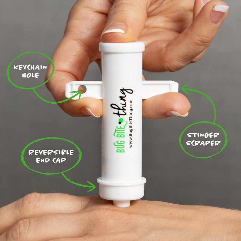 Bug Bite Thing | Suction Aid, Poison Remover - Insect Bites and Bee/Wasp Stings | Chemical Free Natural Relief Against Insect Bites | Family Value Bundle (2-Pack) | Black & White - NewNest Australia