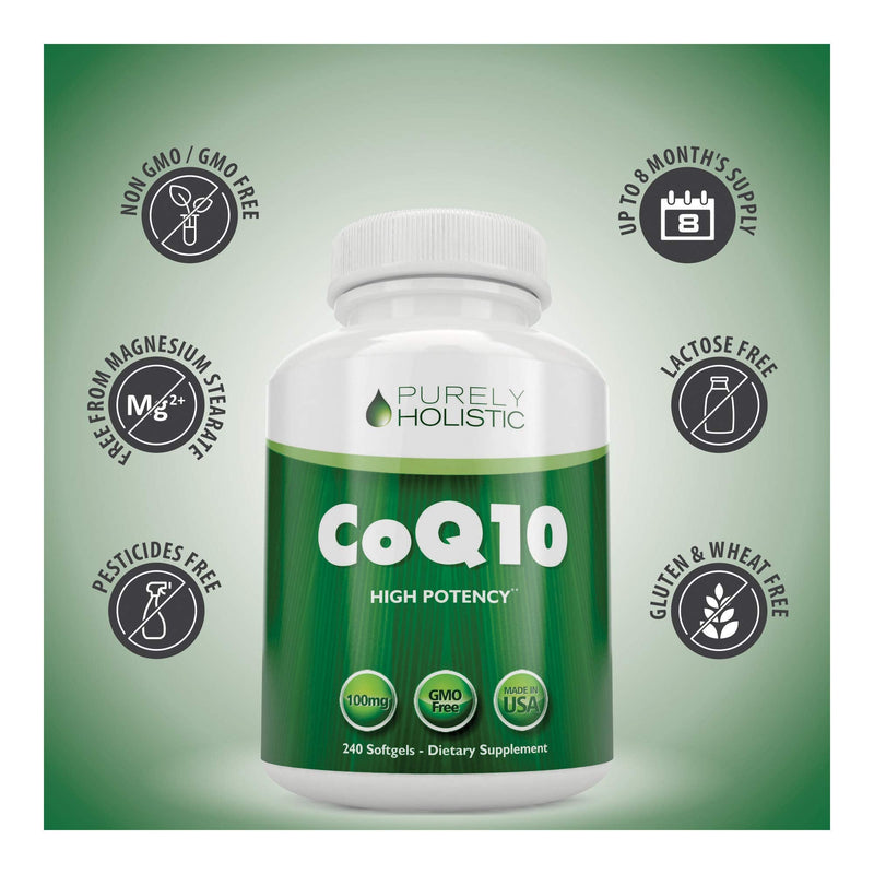 CoQ10 240 SoftGels ★ High Absorption Coenzyme Q10 ★ Made in The USA to GMP Standards ★ Up to 8 Month's Co Q 10 Supply ★ Satisfaction with Our Product Ensured - NewNest Australia