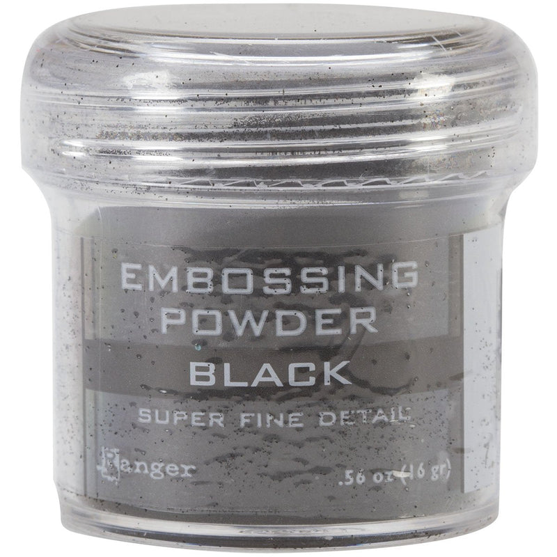Ranger Embossing Powder, .56 Ounce Jar, Super Fine Black - NewNest Australia