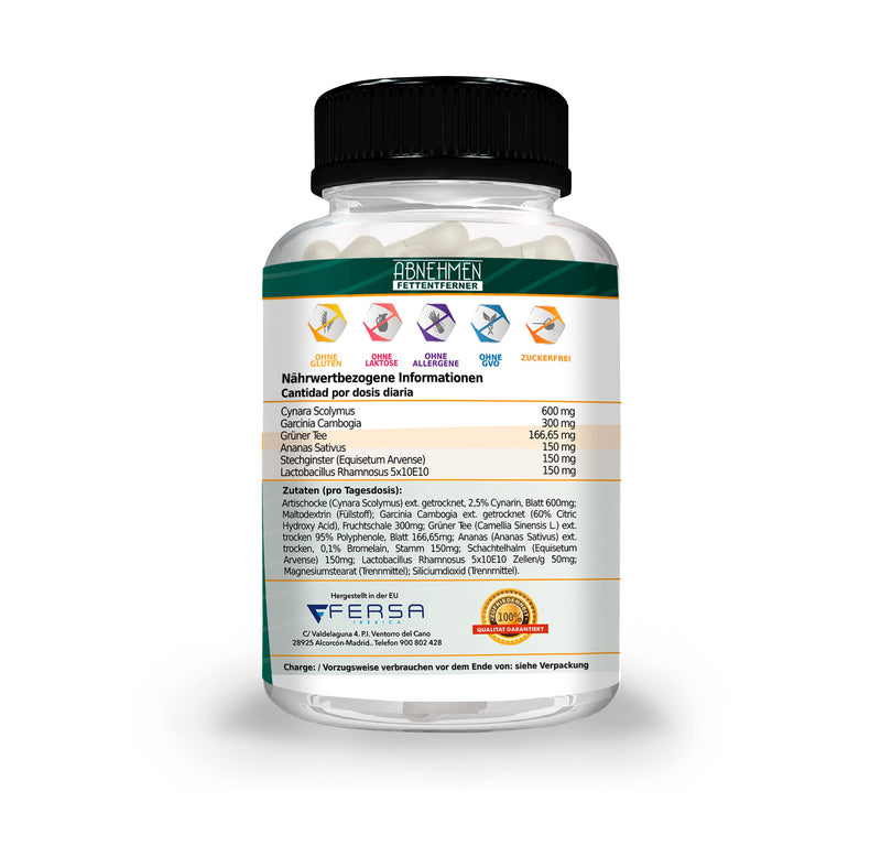 Healthy Fusion Powerful Slimming and Fat Burning Formula with Garcinia Cambogia, Green Tea, Appetite Reducer, Weight Loss Formula, 90 Capsules - NewNest Australia