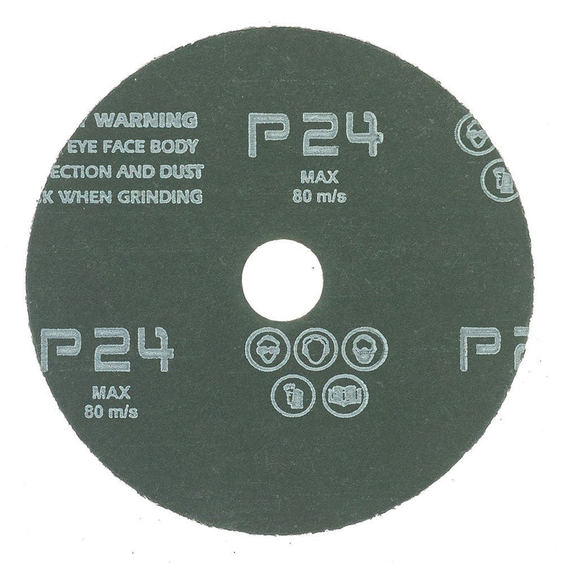 Mercer Industries 300024 24 Grit Aluminum Oxide Resin Fiber Discs (25 Pack), 4" x 5/8" - NewNest Australia