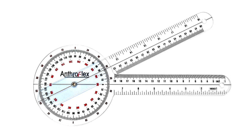 AnthroFlex 4-piece goniometer set: 30, 20 centimeters fingers, spine - for physiotherapy - NewNest Australia
