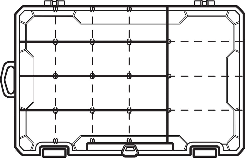 4004 Tuff Tainer - 20 Compartments - Half Bulk (Includes (12) short and (3) long Zerust dividers) - NewNest Australia