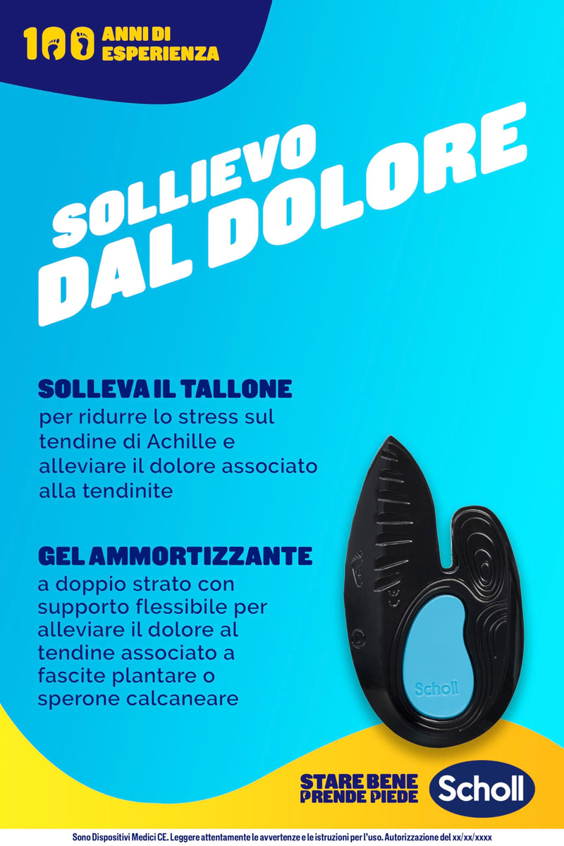 Scholl In-Balance Pain Relief Shock Absorbing Insoles for Heel, Heel, Achilles Tendon, Size S, Women and Men Black 1 paio di 2 unità - NewNest Australia